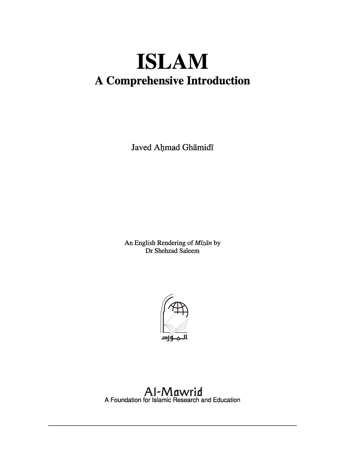 ISLAM A Comprehensive Introduction (Hard Bound)