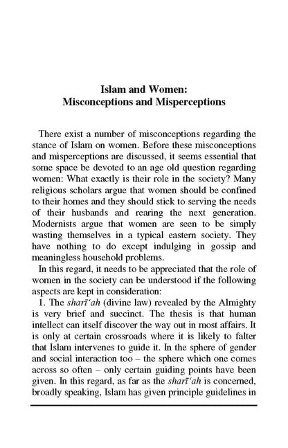 Islam and Women: Misconceptions and Misperceptions | Dr Shehzad Saleem