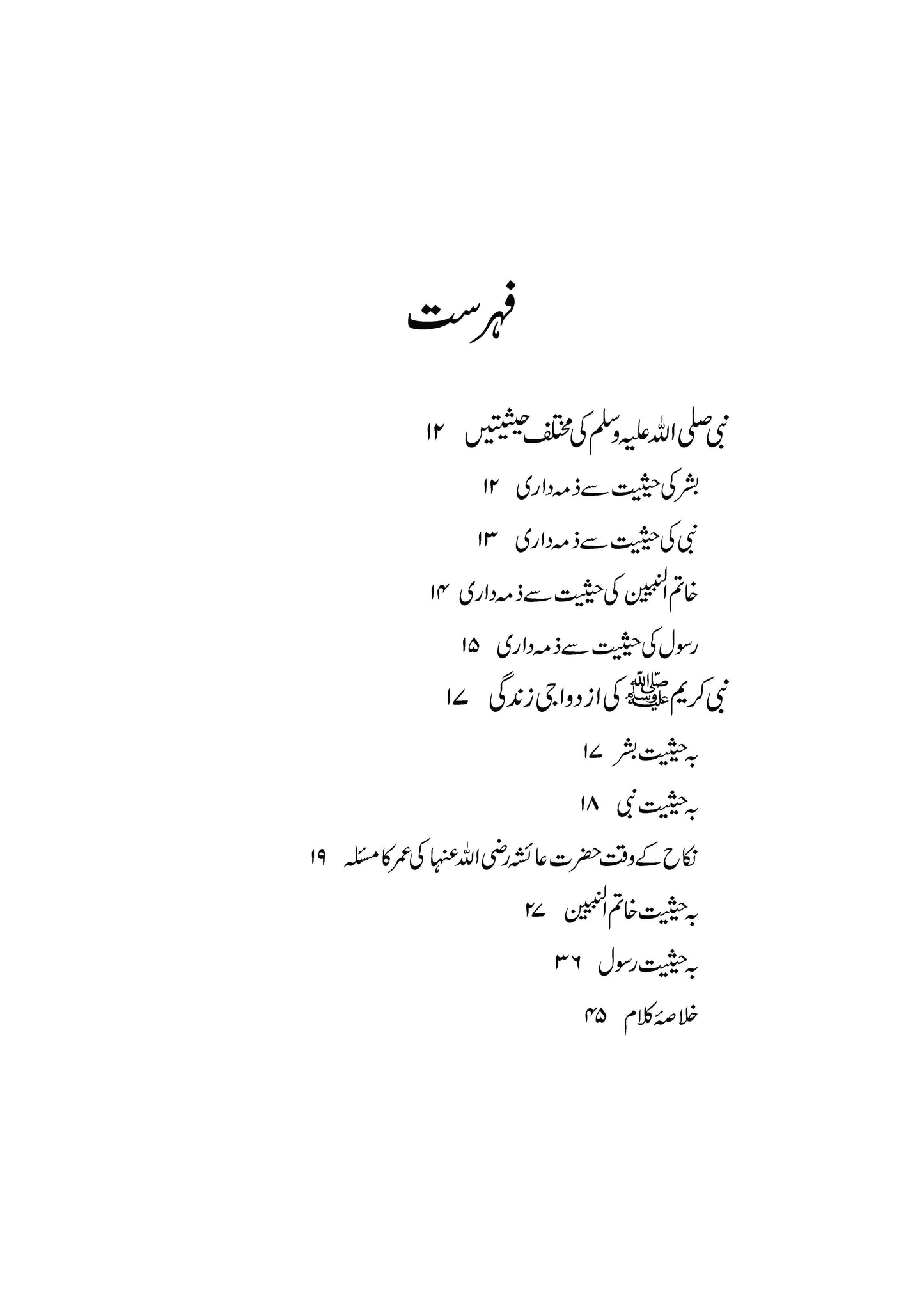 Rasool Allah (sws) ke Nikah (رسول اللہ کے نکاح)