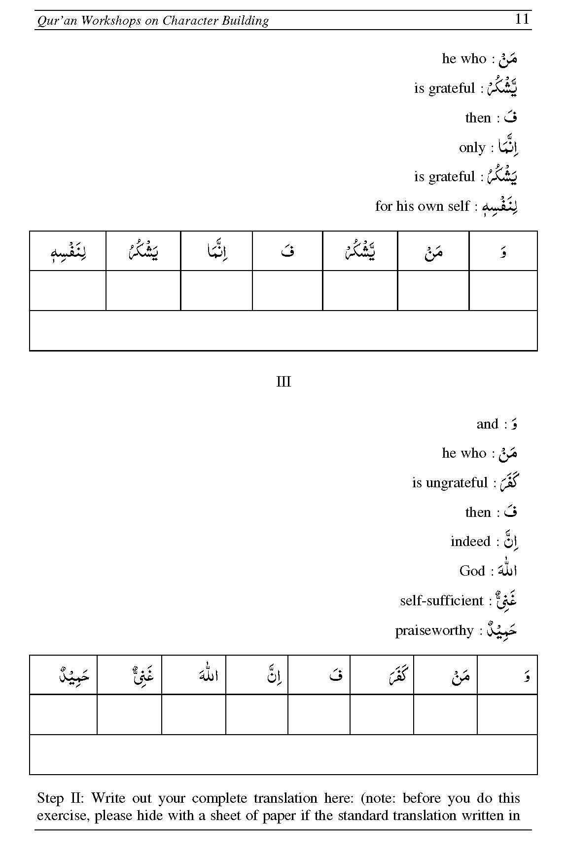Quran Workshops on Character Building | Dr Shehzad Saleem